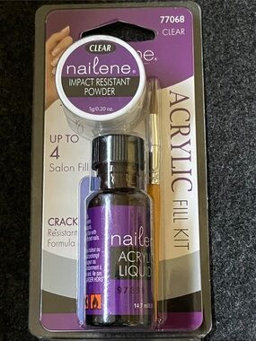 NWT Nailene Acrylic Fill Kit - Clear